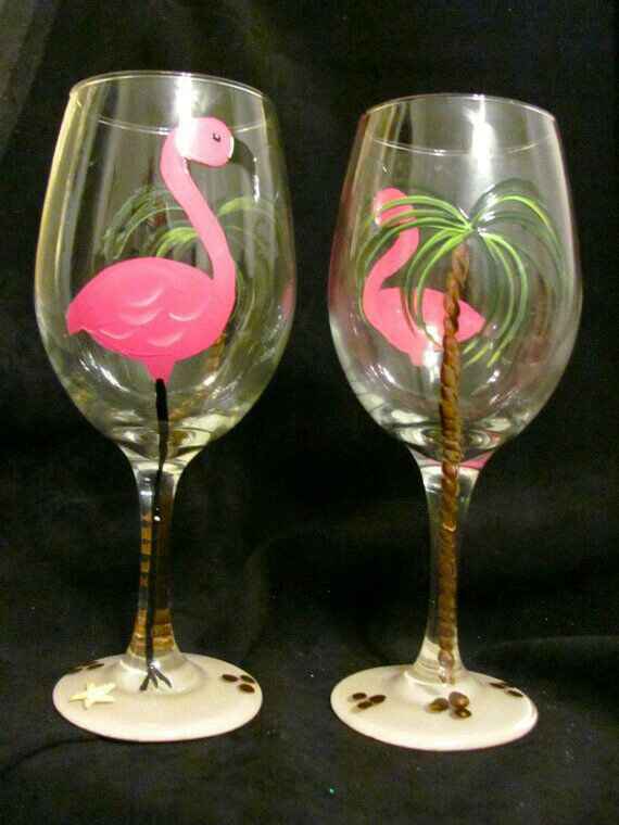 Copas decoradas en rosa - 32
