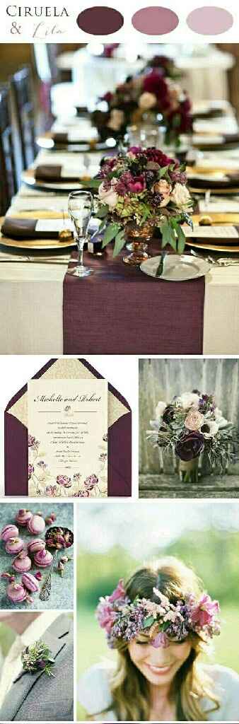 Diferentes paletas de color para boda - 1