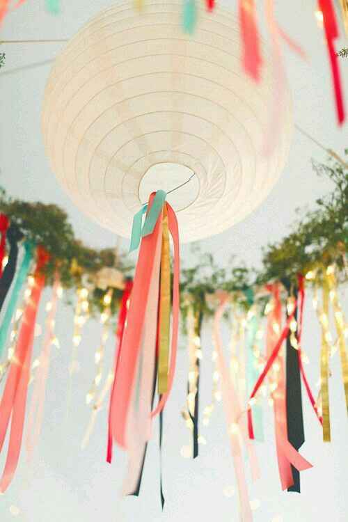 Decoración con lamparas de papel - 2