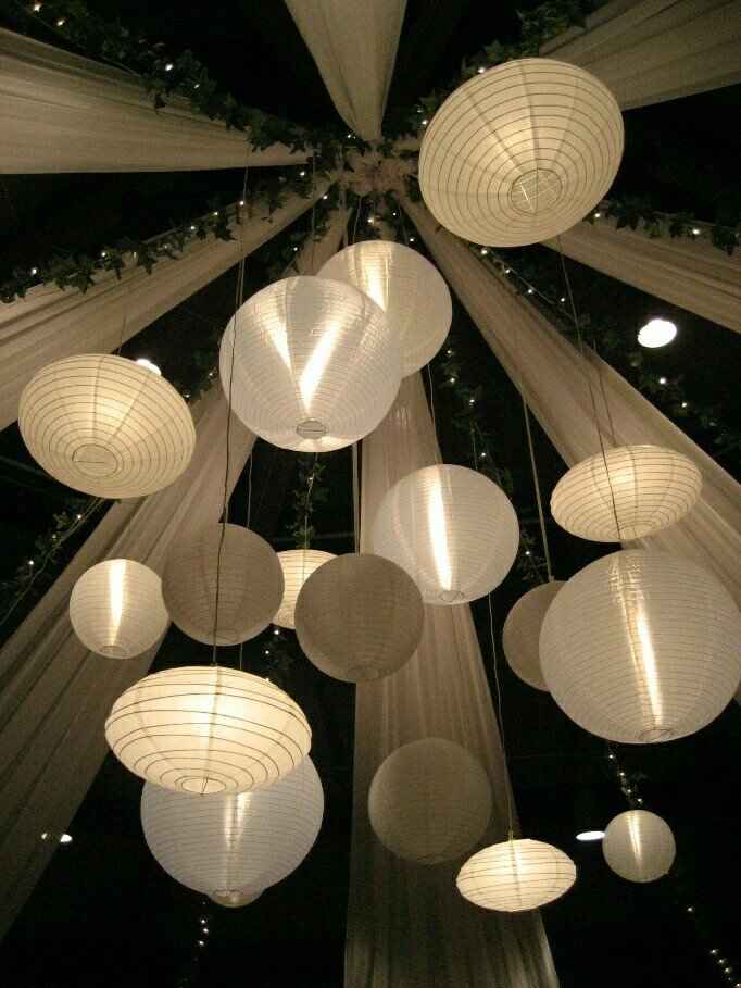 Decoración con lamparas de papel - 57