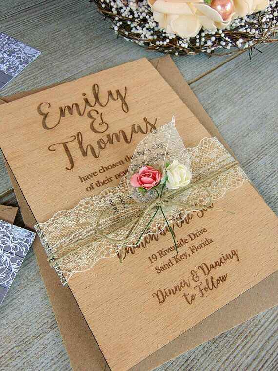 Ideas con madera para su boda - 76