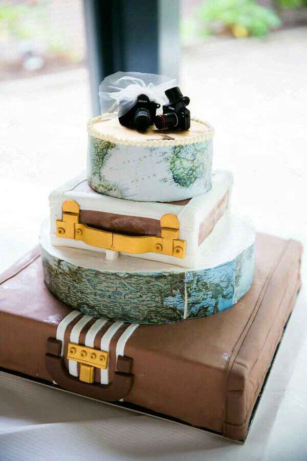  Cake toppers y pasteles viajeros - 24