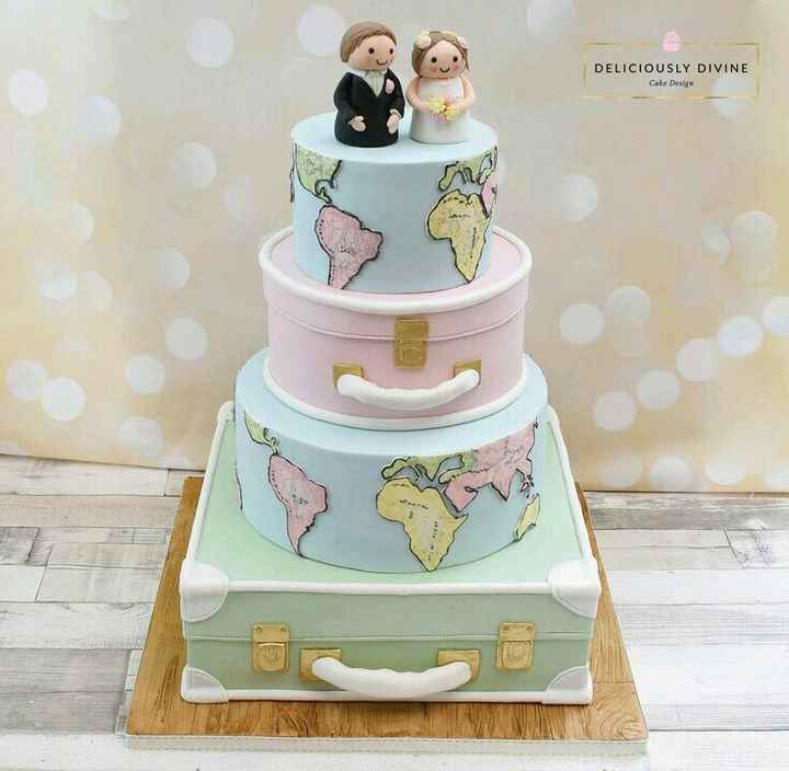  Cake toppers y pasteles viajeros - 26