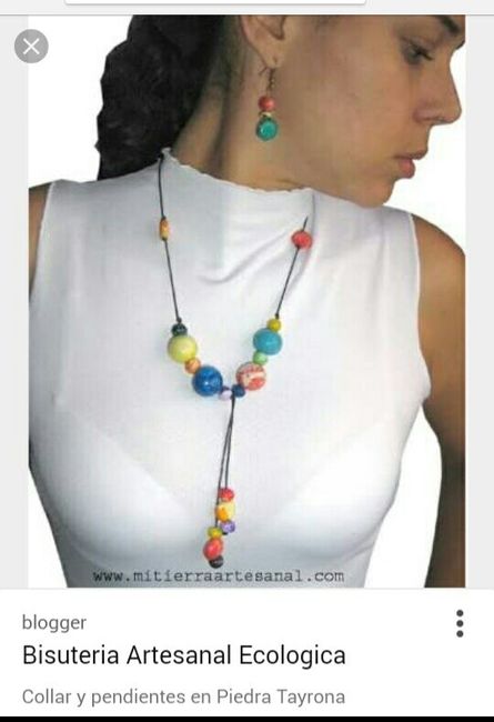 Hermosos coordinados de joyeria artesanal - 5