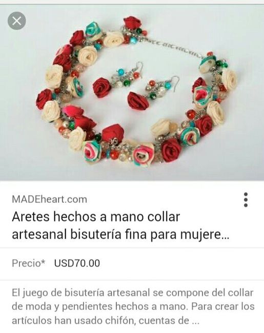 Hermosos coordinados de joyeria artesanal - 10