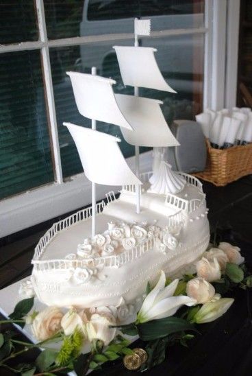 pastel de barco