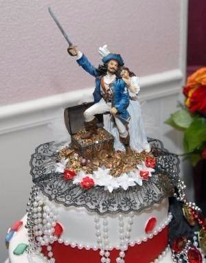 pirata con su tesoro