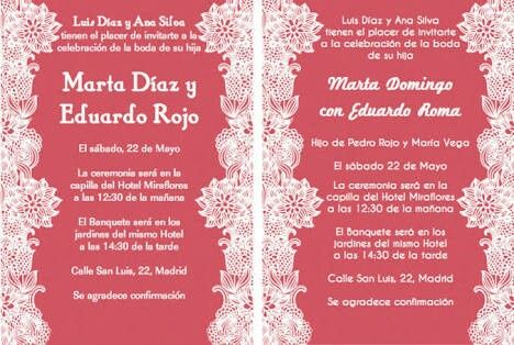 ¿qué información debe ir en invitaciones y pases y cómo acomodarlo? - 5