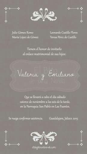 ¿qué información debe ir en invitaciones y pases y cómo acomodarlo? - 10