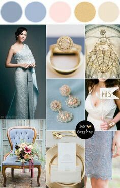 Combinaciones de colores en azul y blanco - 3