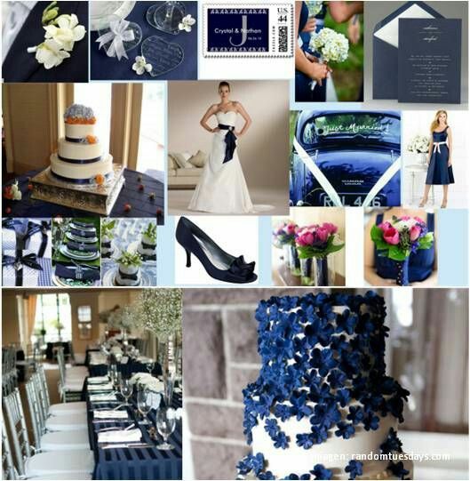 Combinaciones de colores en azul y blanco - 8