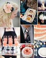 Combinaciones de colores navy blue y durazno! - 4