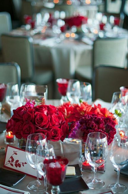 Combinaciones de colores en blanco y rojo - 1