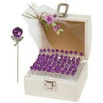 Combinación de colores en violeta y plateado - 1