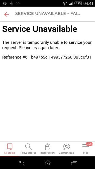 Problemas con la app desde el cel - 1