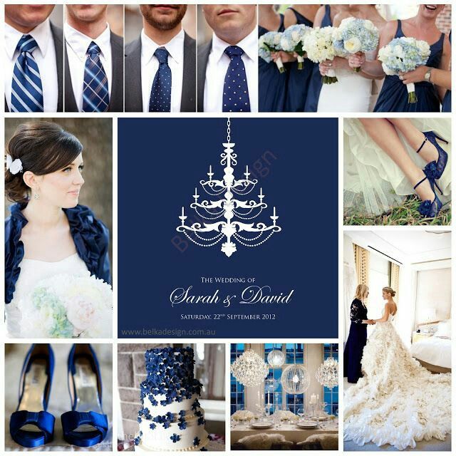 Combinaciones de colores azul marino y plateado - 1