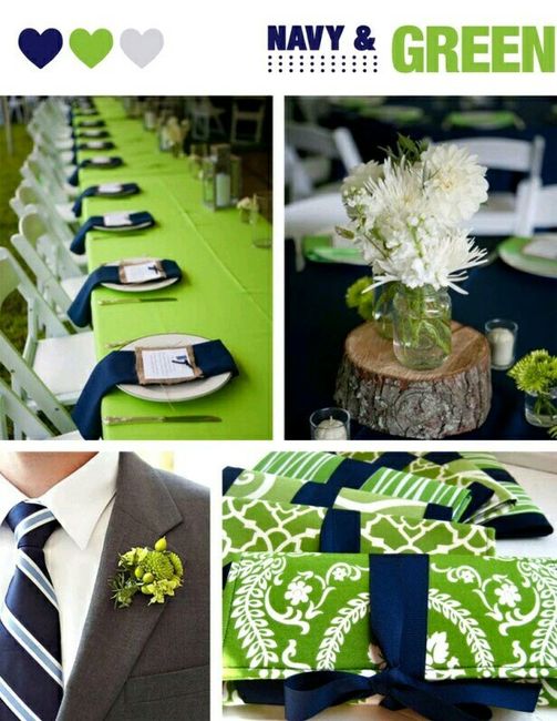 Combinaciones de colores en azul y verde - 21