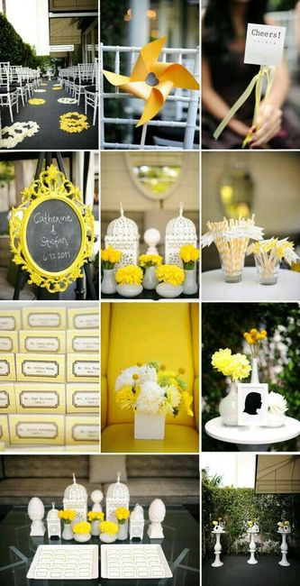 Combinación de colores amarillo y blanco - 16