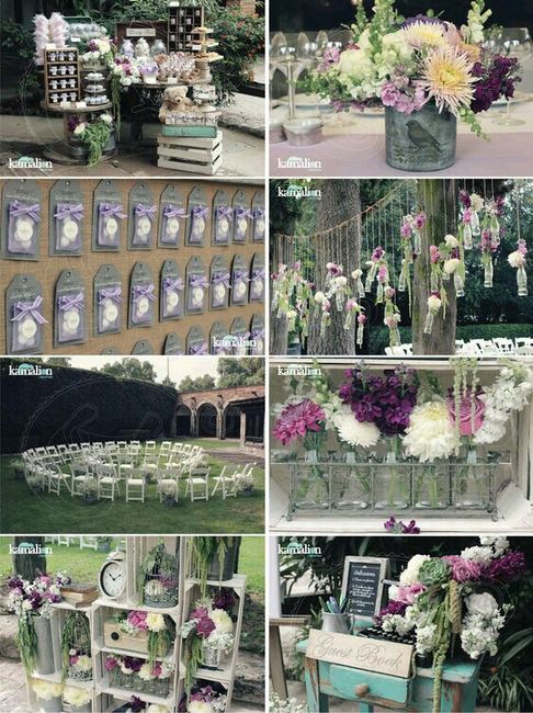 Combinación de colores en gris y lila - 8
