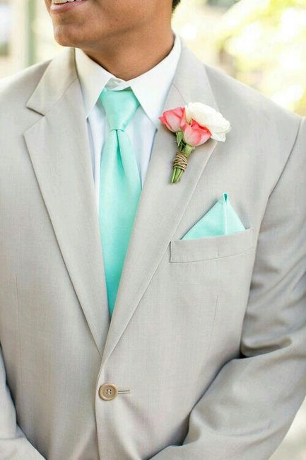 Combinación decolores menta y coral - 2