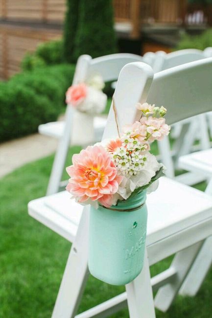 Combinación decolores menta y coral - 5