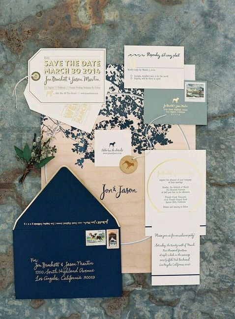 Combinación de colores en azul y dorado - 11