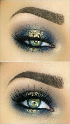 Combinación de colores en azul y dorado - 16