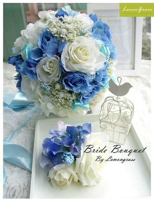 Combinaciones de colores en azul y blanco - 5