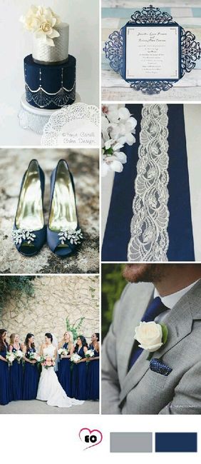 Combinaciones de colores en azul y gris - 15