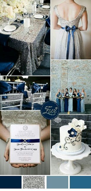 Combinaciones de colores en azul y gris - 19