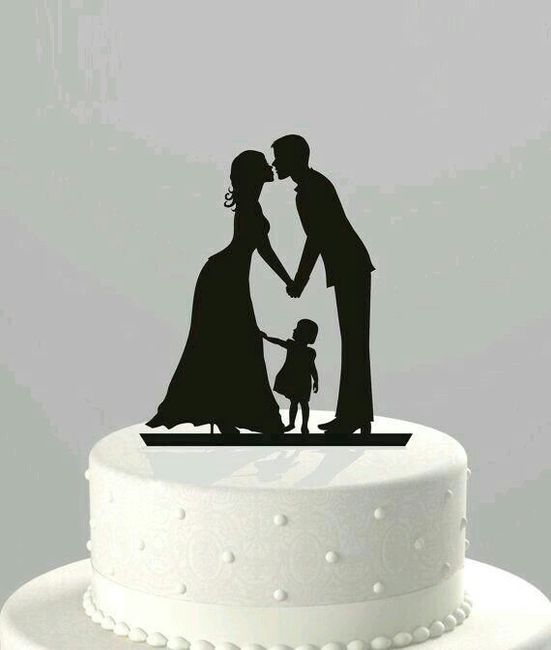 Cake toppers de siluetas - 2