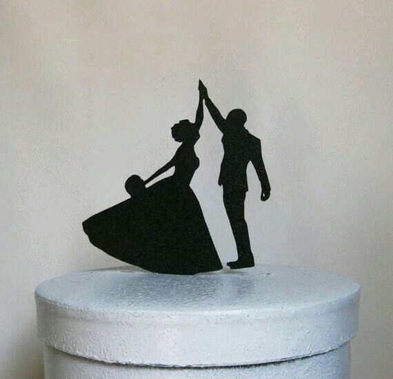 Cake toppers de siluetas - 3