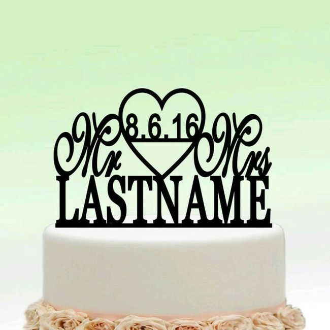 Cake toppers de siluetas - 11