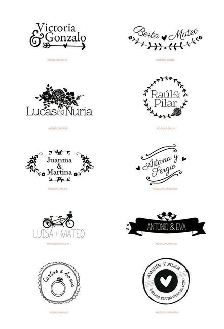 Logos de boda sencillos - 21