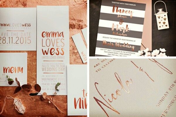Combinaciones de colores entre rose gold y greenery - 7