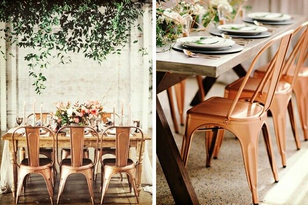 Combinaciones de colores entre rose gold y greenery - 12