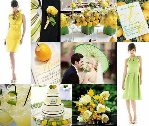Combinación de colores en verde manzana y amarillo - 4