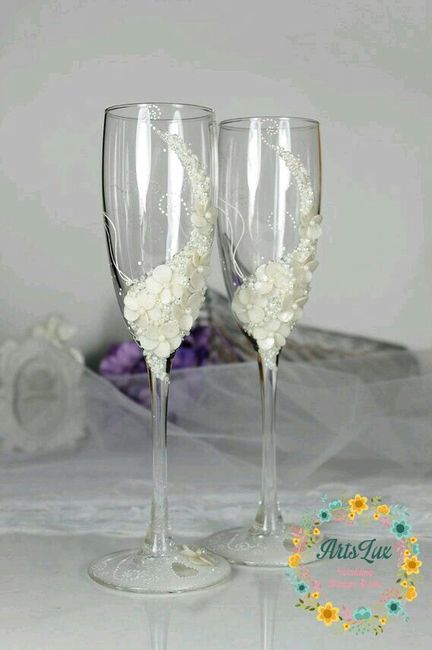 Decoración de copas en blanco - 7
