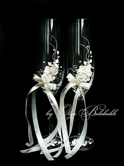 Decoración de copas en blanco - 13