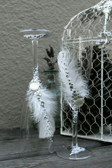Decoración de copas en blanco - 17