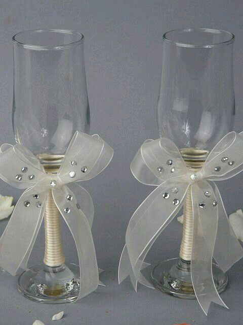 Decoración de copas en blanco - 23