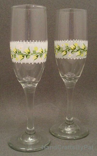 Copas decoradas en amarillo - 19