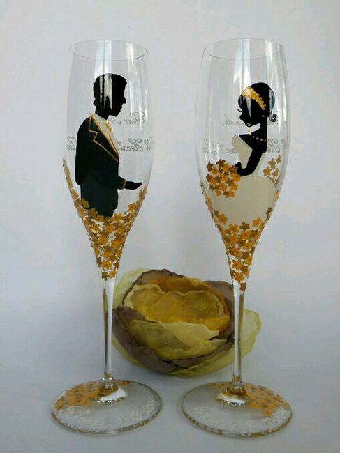 Copas decoradas en dorado - 19