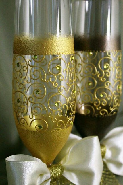 Copas decoradas en dorado - 21