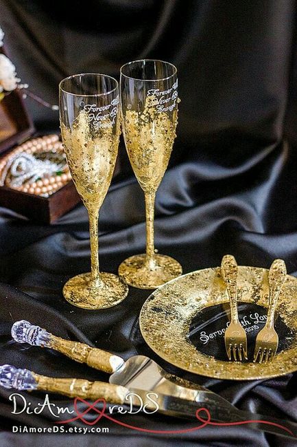 Copas decoradas en dorado - 27