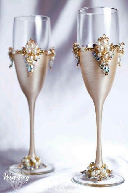 Copas decoradas en rosa - 1