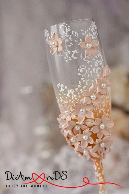 Copas decoradas en rosa - 20