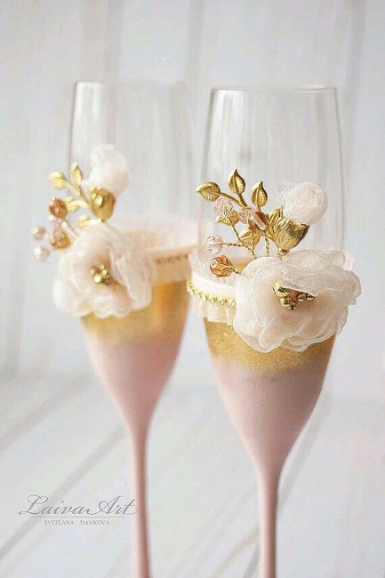 Copas decoradas en rosa - 26