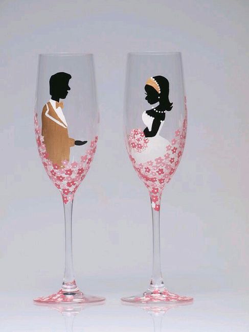 Copas decoradas en rosa - 33