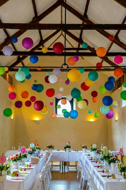 Decoración con lamparas de papel - 12